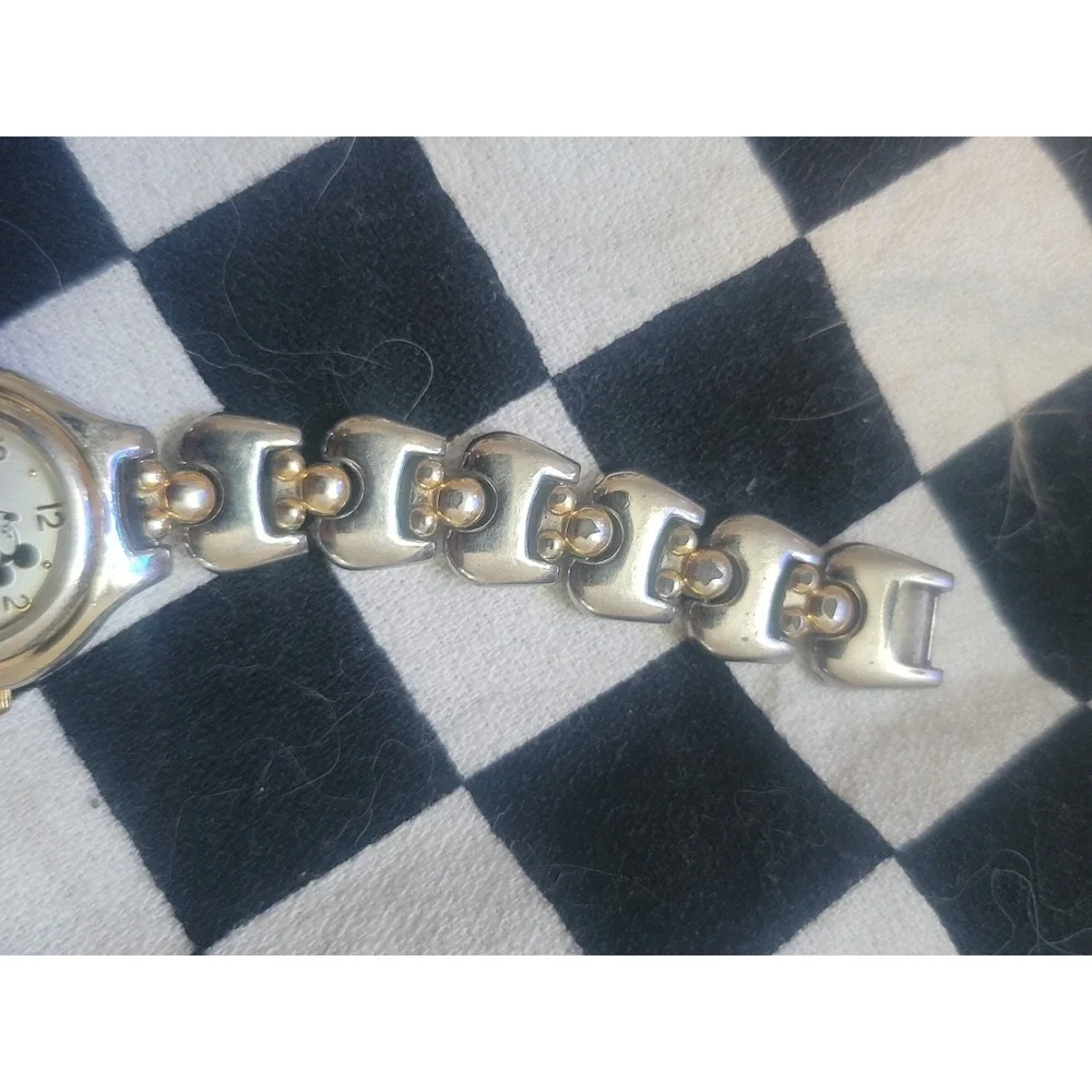 Disney Mickey Mouse Women's Bracelet Watch Silver Tone Dead Battery